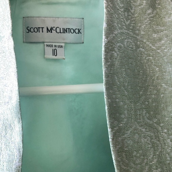 👗Designer Scott McClintock Dress with Tuxedo Waist in Mint Colour👗 - Picture 15 of 16